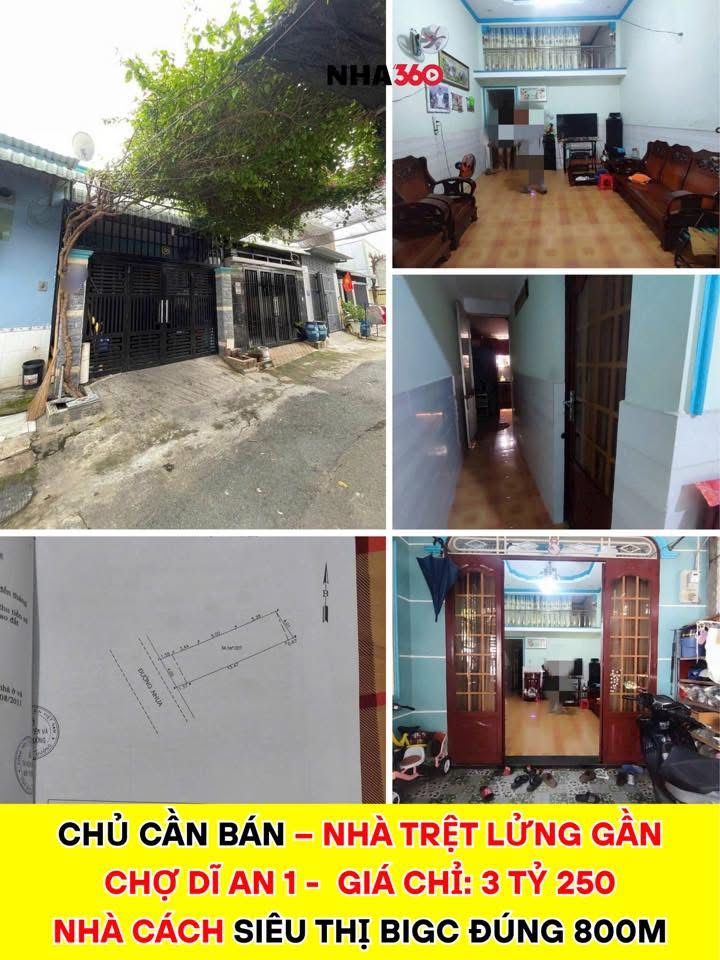 CHỦ GỬI BÁN – NHÀ TRỆT LỬNG GẦN CHỢ DĨ AN 1 | Nha360