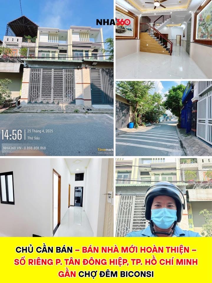 Nhà sổ riêng trệt 2 lầu ,vừa hoàn thiện. Phường Tân Bình. Tp Dĩ An.- Gần chợ đêm Biconsi | Nha360