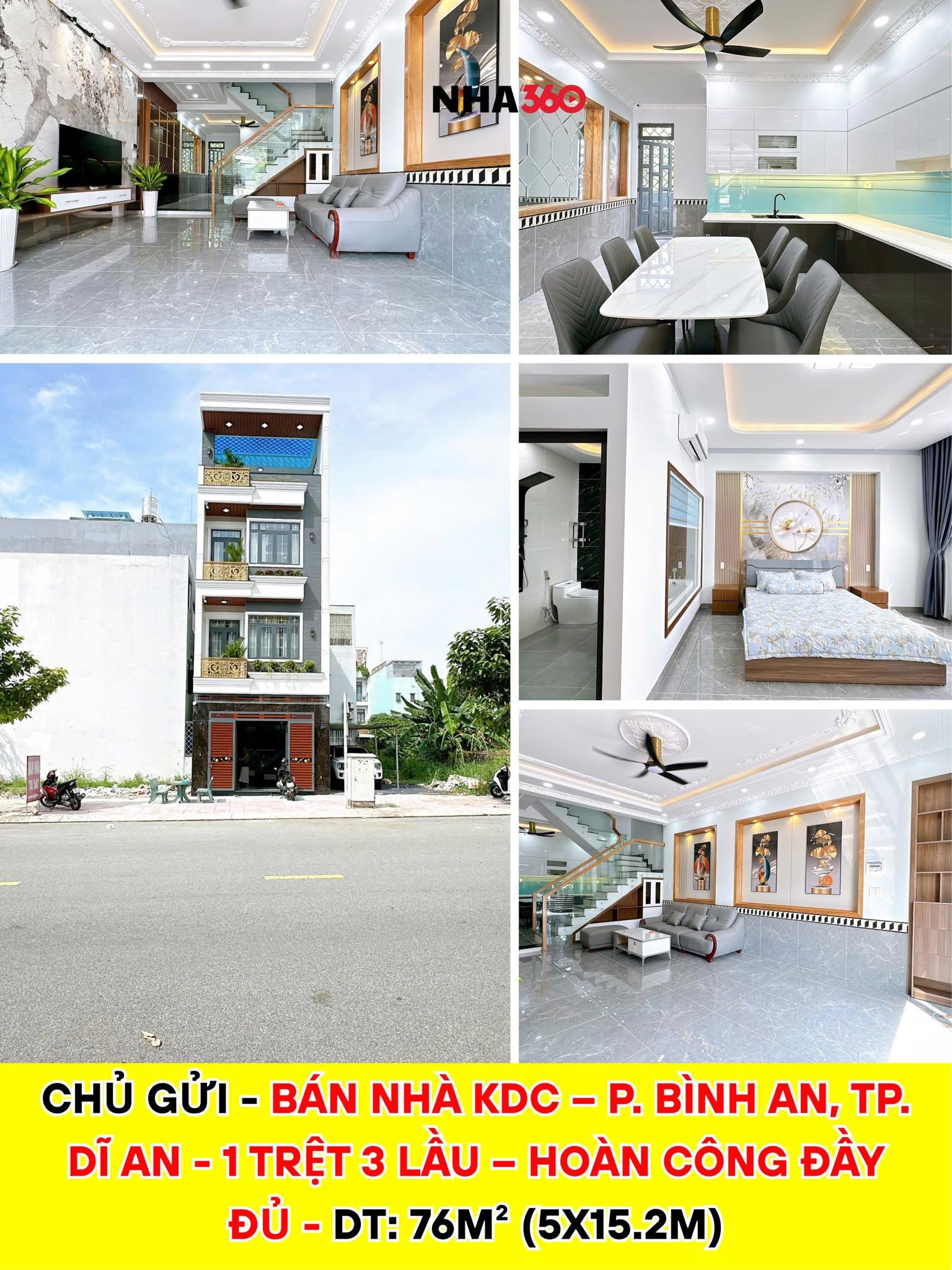 BÁN NHÀ KDC – P. BÌNH AN, TP. DĨ AN | Nha360.vn