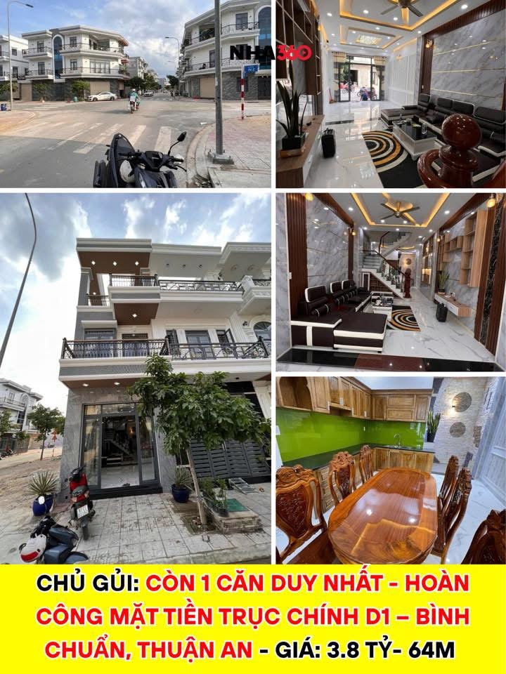 CÒN 1 CĂN DUY NHẤT – HOÀN CÔNG, Mặt tiền trục chính D1 – Bình Chuẩn, Thuận An | Nha360