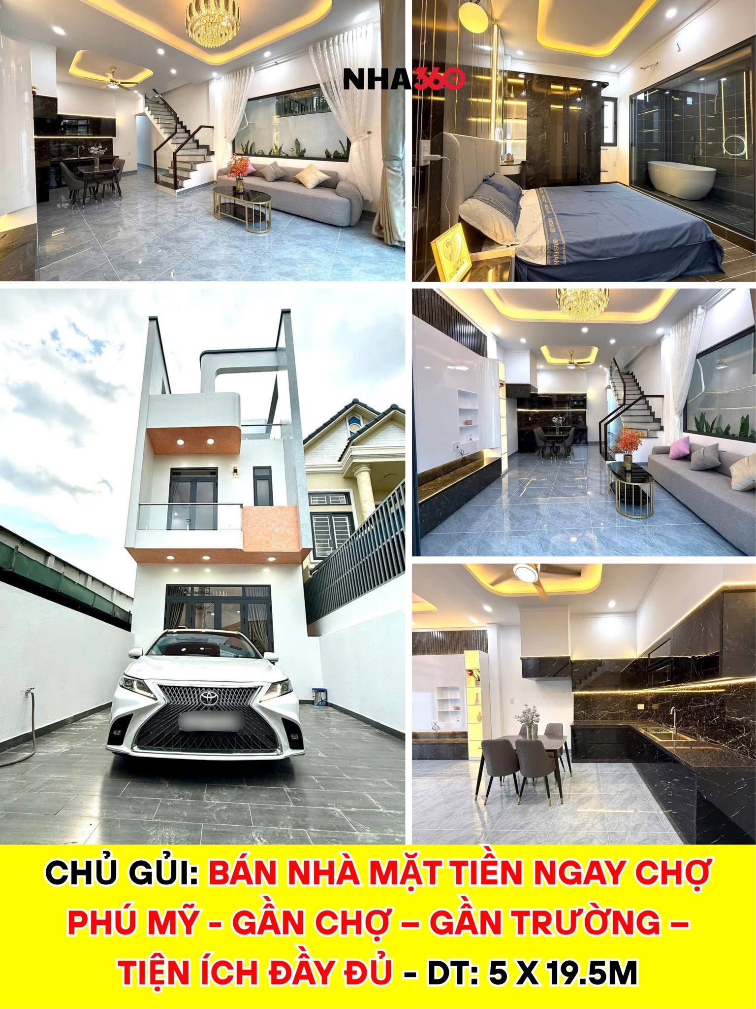 BÁN NHÀ MẶT TIỀN – NGAY CHỢ PHÚ MỸ – Nha360