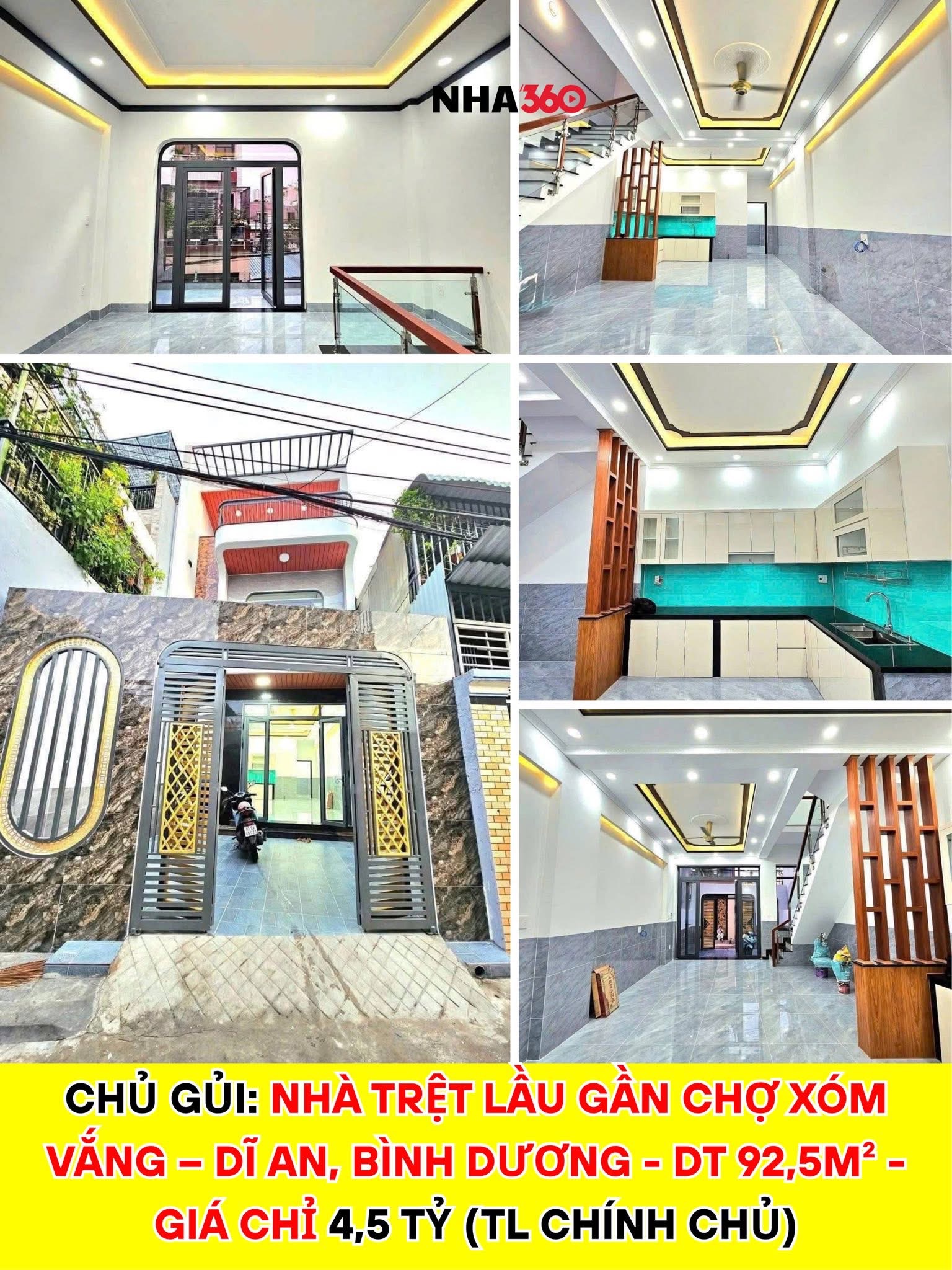 NHÀ TRỆT LẦU GẦN CHỢ XÓM VẮNG – DĨ AN, BÌNH DƯƠNG | Nha360