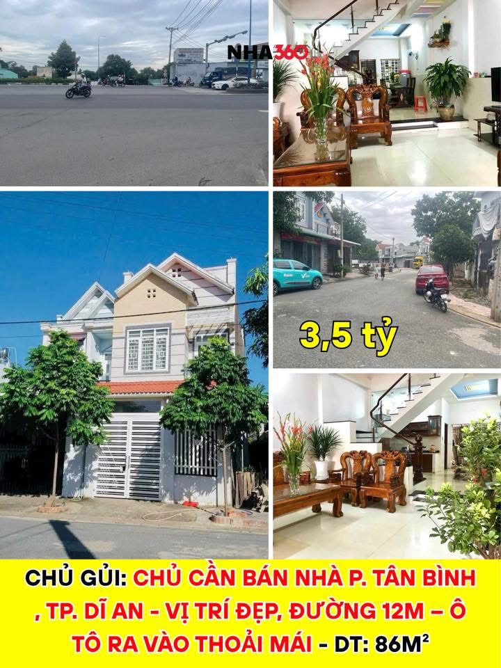 CHỦ CẦN BÁN NHÀ P. TÂN BÌNH – TP. DĨ AN | Nga360