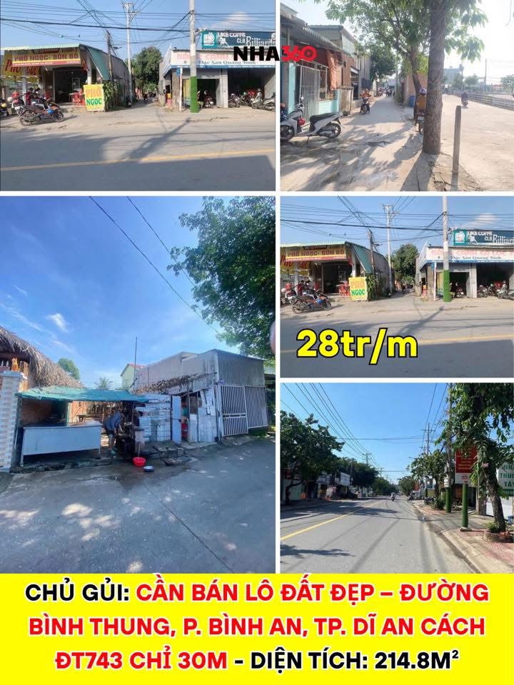 CẦN BÁN LÔ ĐẤT ĐẸP – ĐƯỜNG BÌNH THUNG, P. BÌNH AN, TP. DĨ AN | Nha360