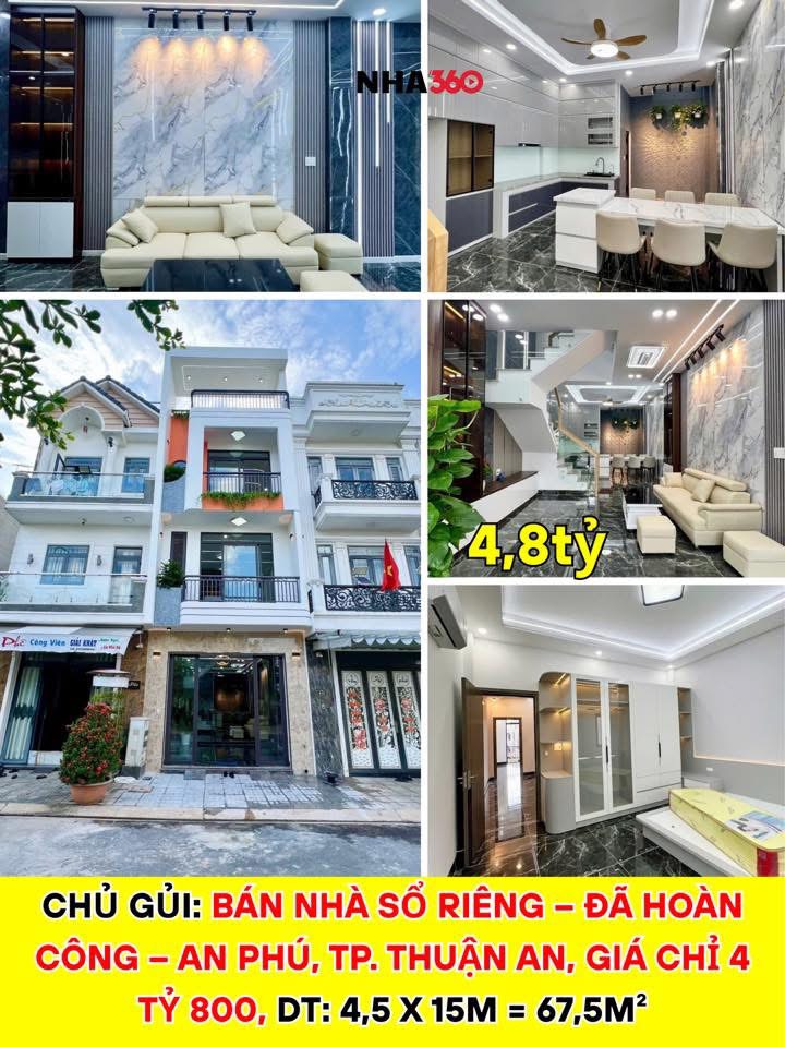 BÁN NHÀ SỔ RIÊNG – ĐÃ HOÀN CÔNG – AN PHÚ, TP. THUẬN AN | Nha360