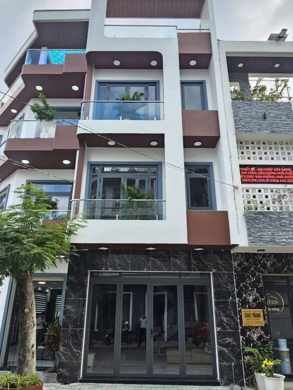 Nhà phố 1 trệt 2 lầu – KDC gần Aeon Mall, Thuận Giao, Diện tích: 5x16m (80m²), thổ cư 100%, sổ hồng riêng