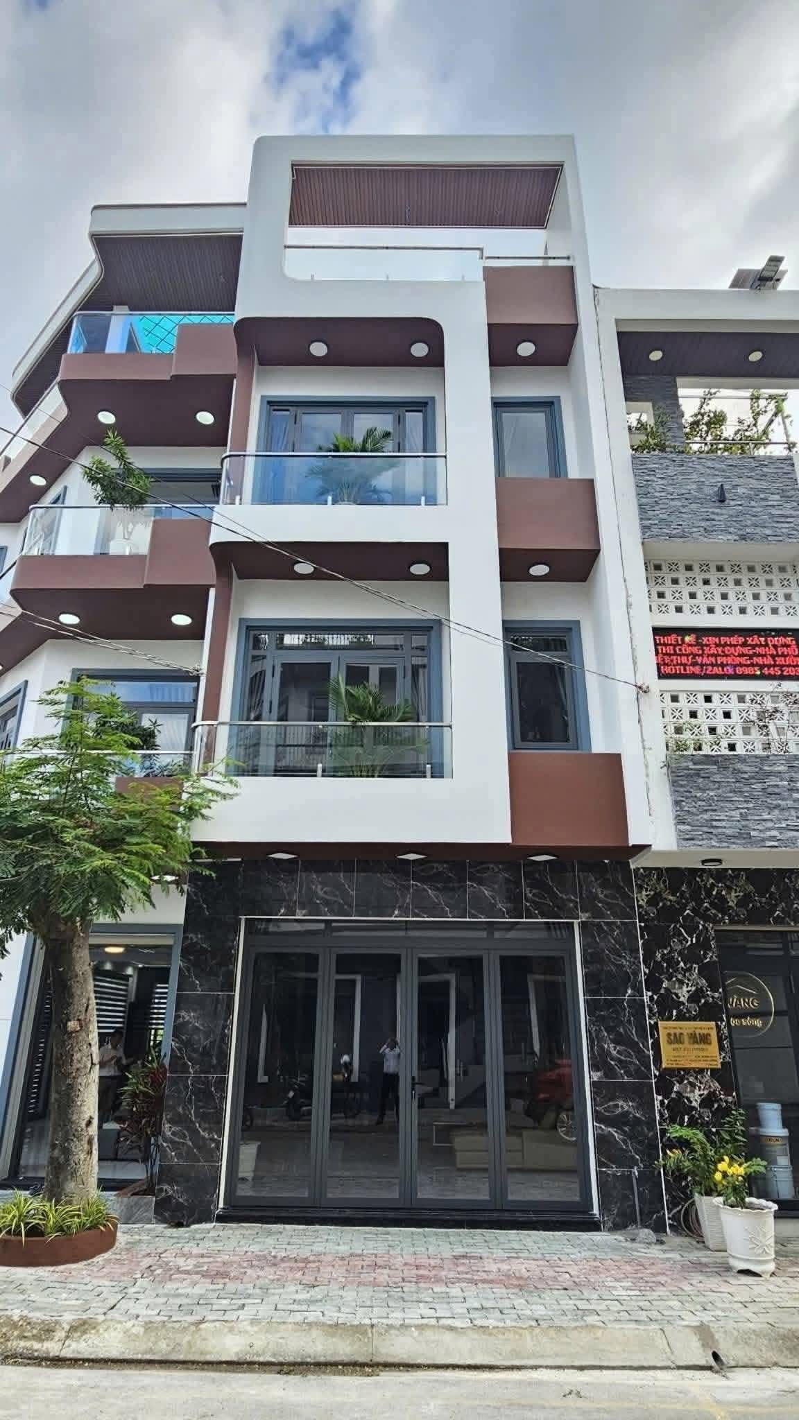 Nhà phố 1 trệt 2 lầu – KDC gần Aeon Mall, Thuận Giao, Diện tích: 5x16m (80m²), thổ cư 100%, sổ hồng riêng