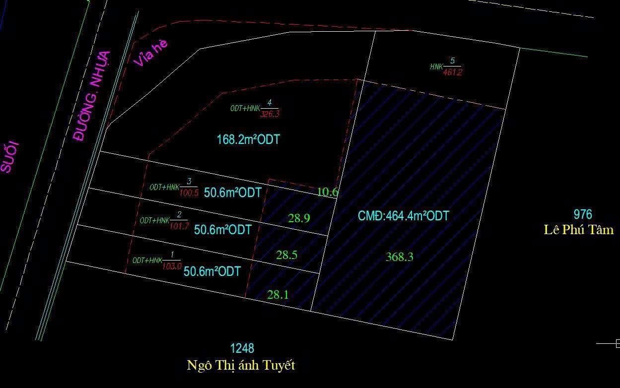 CẦN BÁN 3 LÔ ĐẤT LIỀN KỀ – MẶT TIỀN ĐƯỜNG NHỰA 7M THÔNG, Giá bán: 3,25 tỷ/lô
