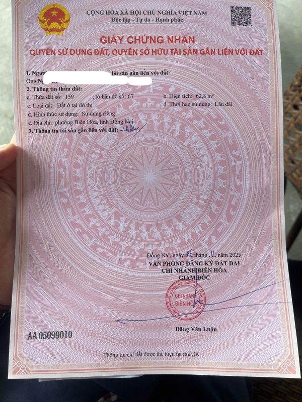 CHỦ GỬI BÁN GẤP 3 LÔ ĐẤT TÂN HẠNH – GIÁ CHỈ 2 TỶ 050 (còn thương lượng), Vị trí: Tân Hạnh – Bình Trị