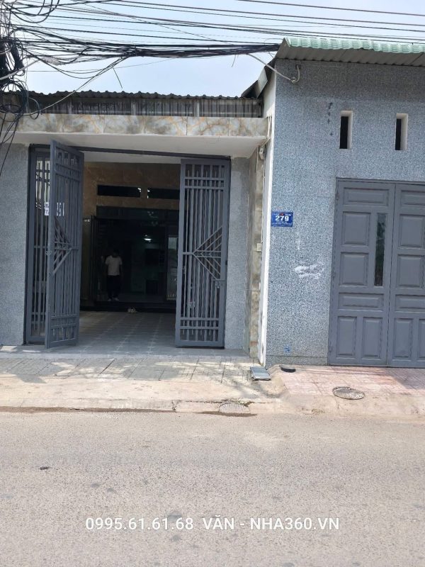 Nhà Dĩ An gần ngã 3 Ông Xã, gần ngã 3 cây điệp, mặt tiền kinh doanh buôn bán Chỉ: 5,2t - DT: 5×23=123m nở hậu 5,5m