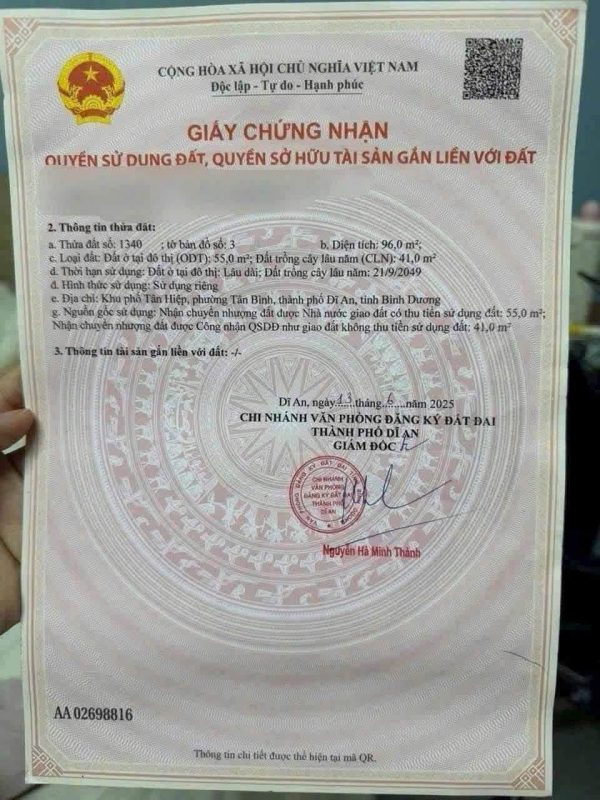 BÁN ĐẤT MẶT TIỀN TRƯƠNG VĂN VĨNH – TÂN ĐÔNG HIỆP, TP.HCM | nhà 360