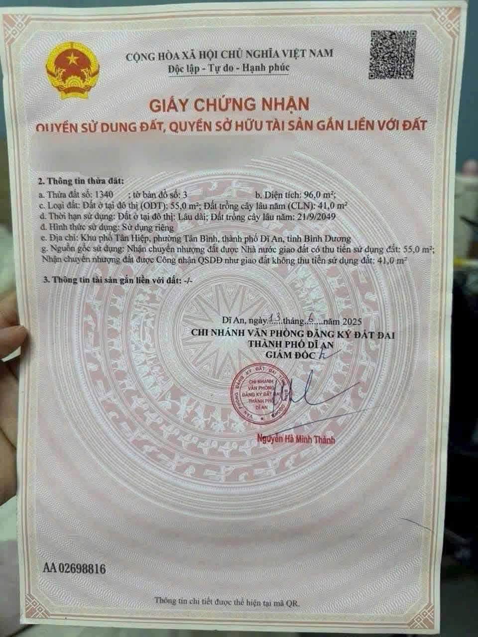 BÁN ĐẤT MẶT TIỀN TRƯƠNG VĂN VĨNH – TÂN ĐÔNG HIỆP, TP.HCM | nhà 360