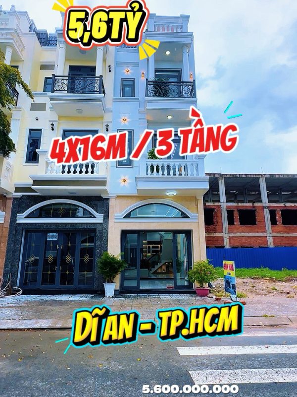NHA360 | BÁN NHÀ DĨ AN, TP.HCM – FULL NỘI THẤT CAO CẤP - Giá chỉ 5,6 tỷ – Thương lượng